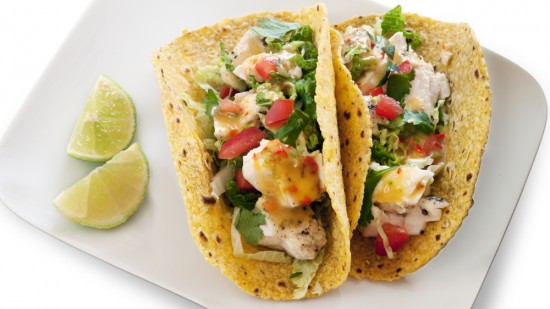 Fish Tacos with Watermelon Salsa