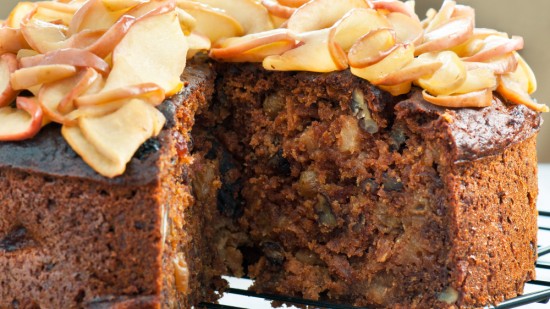 Apple-Pecan Upside-Down Cake