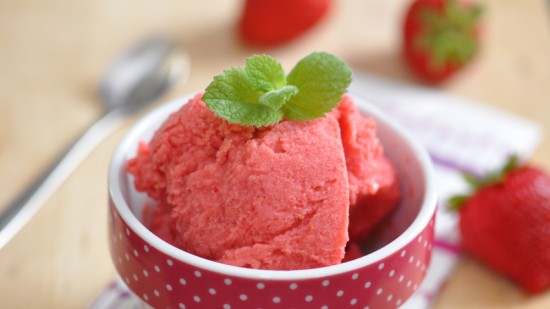 Strawberry Orange Sorbet